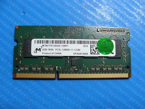 DDR4 16 Go Kit De 2 Barrett RAM Micron 4GB DDR3L 1600MHz - SO-DIMM - Modèle MT8KTF51264HZ-1G6E2 - Occasion MT8KTF51264HZ Module