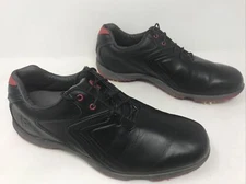 FOOTJOY FJ Mens 7.5 HYDROLITE BLACK SYNTHETIC OXFORD GOLF SHOES 50048 USED F
