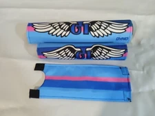 G T PAD SET PRO frame handlebars bar Stem bmx Re Made Wings L Blue Performer