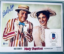 Dick Van Dyke signed (BAS)  Mary Poppins *Bert* 8X10&bull; Beckett COA&bull;MINT