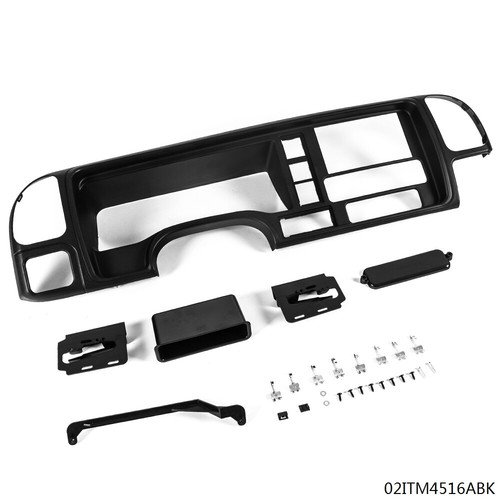 2003 Chevy TAHOE Dash Cluster KUAFU Double DIN Dash Kit For 1995-2002 GMC/Chevy Trucks & SUVs - Black Dash Panel With Harness Double DIN Dash Kit GMC - Foto 12