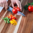 Swiss Diamond 8 Inch Chef Knife - German Steel w/ Carbonized Ash Wood Full Tang — photo 4