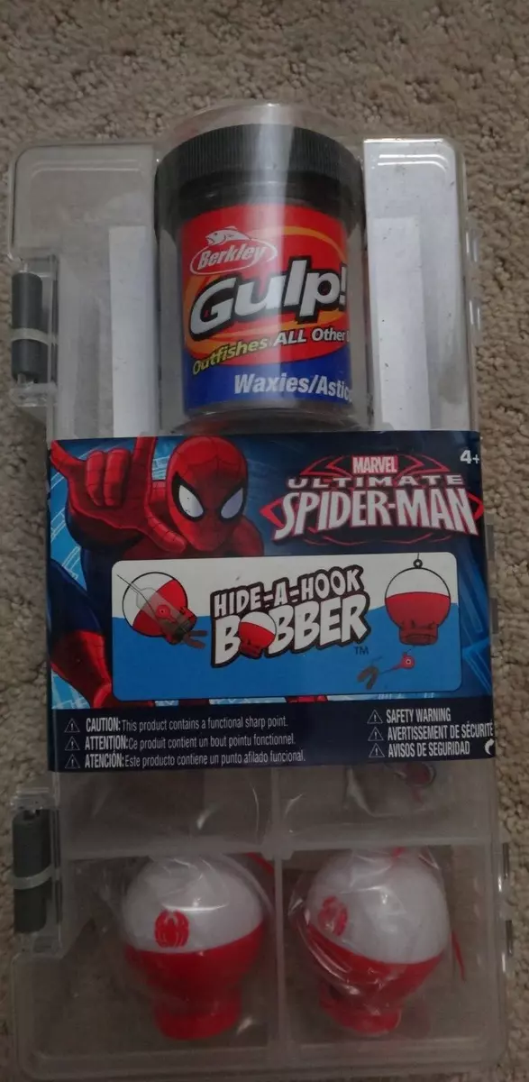 Spiderman Hide-A-Hook Bobber Set Sealed