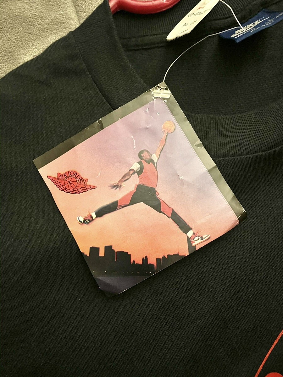 Air Jordan 1 1985 Wings logo T Shirt. ORIGINAL TAGS. OG. Vintage