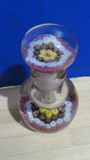 Millefiori Inkwell/Perfume Bottle No Marking Injury to Stopper