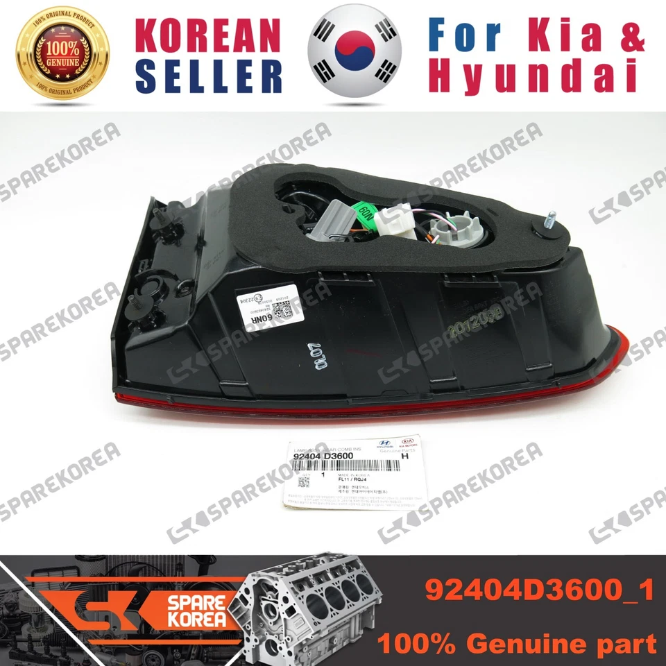 Original/OEM 92404D3600 CONJUNTO DE LÁMPARA-PEINE TRASERO INTERIOR, DIESTRO para Hyundai Tucson 18 Foto 2 de 3