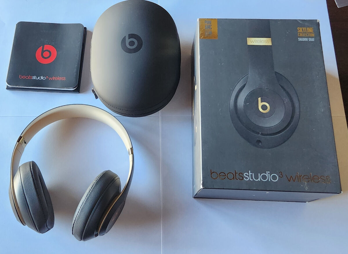 Unused Original SHADOW GRAY Beats Studio3 Wireless NC Headphones in Retail  Pkg