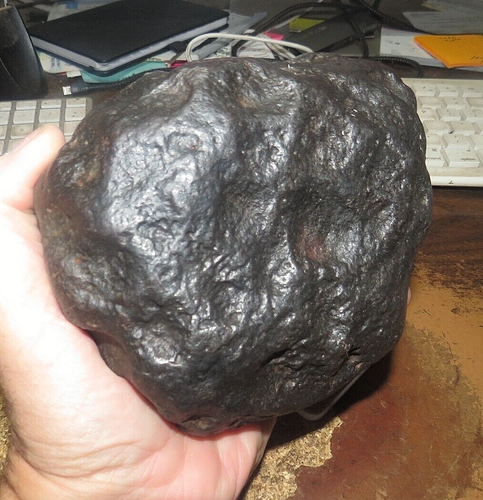 Nantan iron meteorite, iron nickel meteorite, space gift, 5200g china stand JAL - Picture 7 of 7