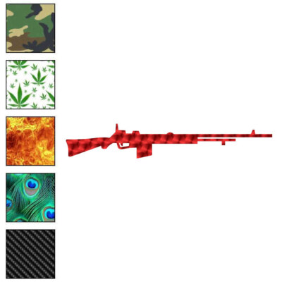Semi Auto Rifle, Vinyl Decal Sticker, 40 Patterns & 3 Sizes, #7177