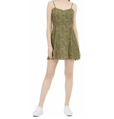 Calvin Klein Jeans Womens Micro Leopard Line Mini Dress - Micro Leopard - S/ Micro Leopard