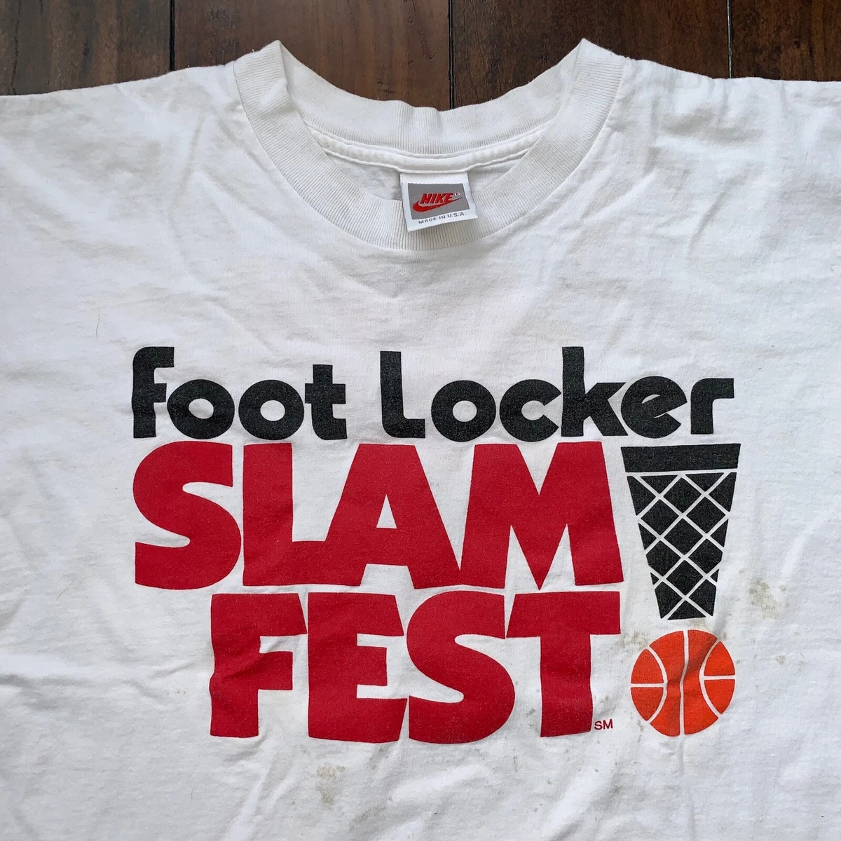 Nike Vintage T Shirt Mens Footlocker Slam Fest Basketball Jordan