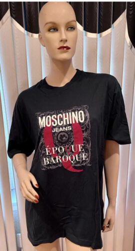 AUTHENTIC MOSCHINO JEANS MEN T-SHIRT DARK BLUE SIZ