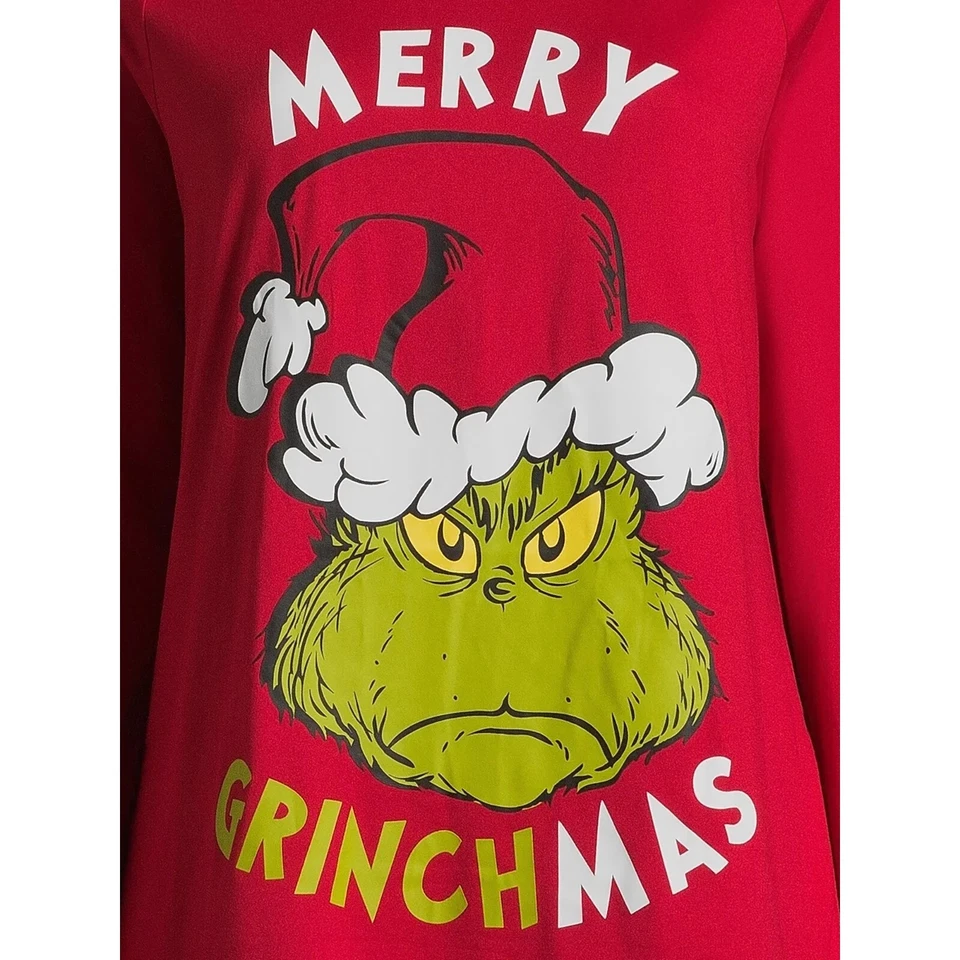 THE GRINCH DR.SEUSS HOLIDAY FAMILY PAJAMAS PJ 2 PIECE SET FOR WOMEN SIZE S NEW - Image 3 of 4