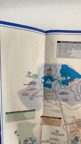 Mapa antiguo de la guía de transporte de Walt Disney World - Vídeo 1 de 1
