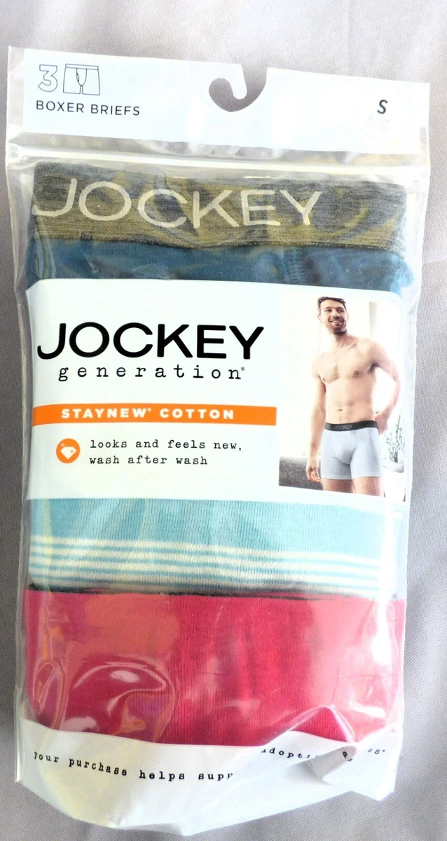 Jockey Generation Boxer Briefs 3 pack Cotton Blend Staycool Choose