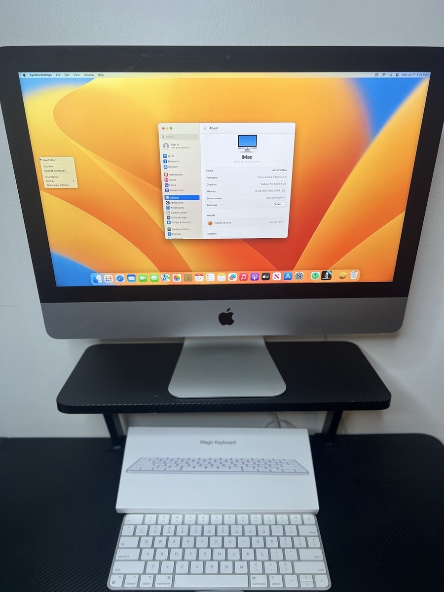 Apple iMac 21.5 inches Retina 4K i5-8500 8 1 TB Radeon Pro 560X