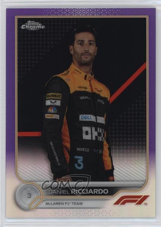 2022 Chrome Formula 1 F1 Racers Purple Refractor /399 Daniel Ricciardo #37 0n64