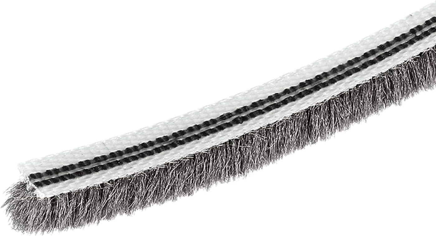 Metallixity 1/4x1/4x10ft Brush Seal Weather Stripping for Doors and Windows