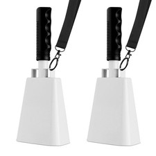 Noise Makers Cowbells 2pcs Stahl Kuhglocke 9  Jubeln S7D71223