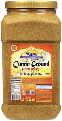 Cumin Powder 80oz (5lbs) Bulk Spice - All Natural, Vegan, Gluten-Free, NON-GMO,