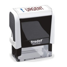Trodat Stamp 4912 Office Printy with English Text URGENT   Self Inking, Red and