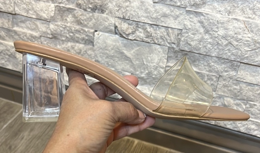 BCBGeneration Luckee Transparent Heel Sandals Sli… - image 10