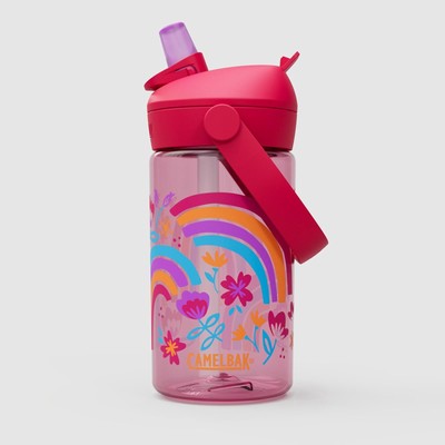 Camelbak Thrive Flip Straw Kids 400ml Rainbow Floral Sport Wasser Trink Flasche