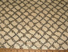 DEBBIE MUMM Fabric - Trees  Vines on Cream - 17" REMNANT