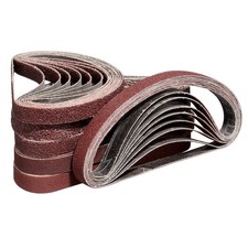 POTUINOM 48 Pack Sanding Belts 3/8X13 3/8 x 13 in (48 Pck), Red