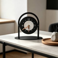 Moderne Metall-Tischuhr dekorativ minimalisti...