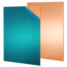 2Pcs Pure Copper Sheet 8 x 12 Inch 24 Gauge/0.5mm Metal Copper Plate Film Attach