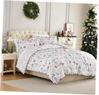 Christmas Bedding, Twin Size Duvet Cover with Twin / Twin XL Holly Jolly