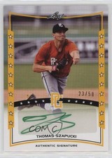 2014 Leaf Perfect Game Showcase Auto Gold 23/50 Thomas Szapucki #A-TS1 Auto 0a2