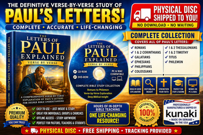 The Letters of Paul Explained Verse by Verse PDF on CD/DVD Physical Disc Deliver