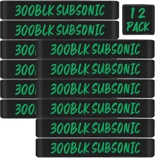 12 Pack Magsaddle .300 Blackout Subsonic Magazine Marking Black-Green-12Pack 