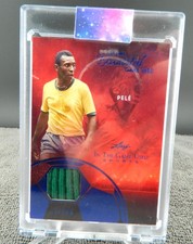 2025 Leaf In The Game Used In the Beautiful Game Used Pele Green Jersey 27 /65