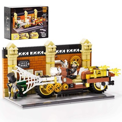 LUMIBRICKS - FUNWHOLE Steampunk Motorrad Pursuit F9067
