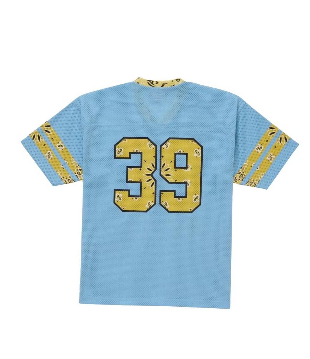 Supreme SS25 Blue Bandana Football Jersey XL Brand New | eBay