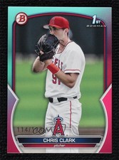 2023 Bowman Draft Aqua & Pink Gradient 114/199 Chris Clark #BD-31 0s1o