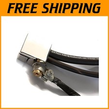 Automotive Battery Terminal Pair - Accepts 0/4/8 Gauge with OEM Top Post Adapter