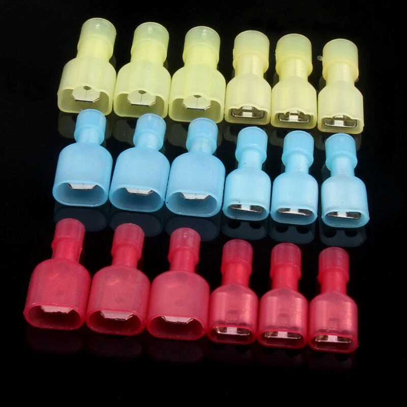 240 x полностью изолированные автомобильные электрические обжимные клеммы соединителей проводов в ассортименте - Изображение 2 из 4