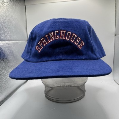Springhouse Golf Course Baseball Cap Mens OS Red White Blue 90s VTG