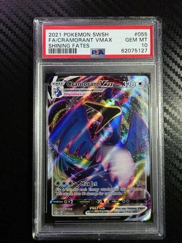 2021 Pokemon Shining Fates #055 Fa/Cramorant Vmax Shining Fates PSA 10