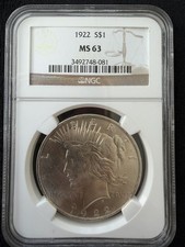 银色NGC 1922 年和平元(1921-1935) | eBay