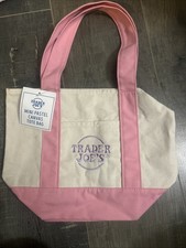 VIRAL Trader Joes Mini Pastel Canvas Tote Bag...