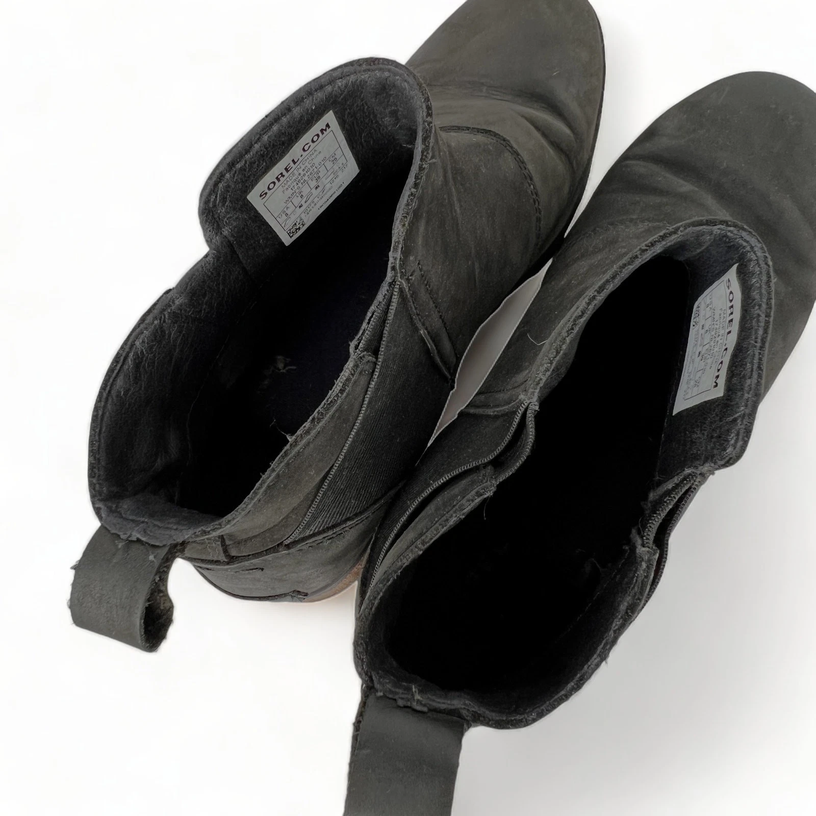 sorel emelie chelsea waterproof leather boots