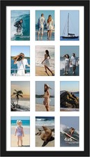 14x26 Collage Picture Frame 4x6 14x26  4x6 opening  , Black