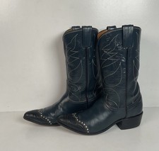 Vintage Tony Lama Cowgirl Boots  Lizard Tip  Gold Label  6 A  Women  s 7