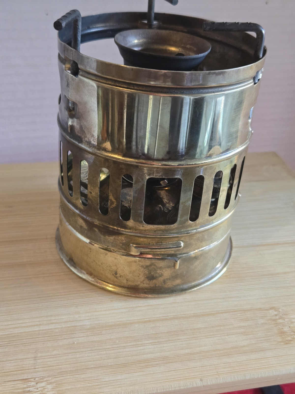 UNTESTED Vintage Svea 123 Brass Backpacking Stove –Made in Sweden–w/ Windscreen 