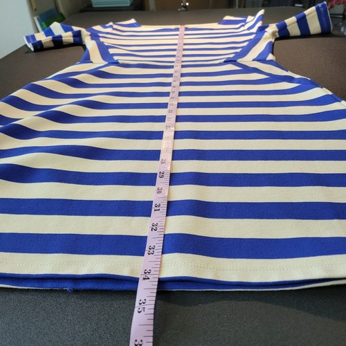 CREMIEUX Blue White Stripe Fit and Flare Dress SZ XS - Picture 10 of 10